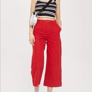 Cotton On Women Mid Rise Wide Leg Crop Jean